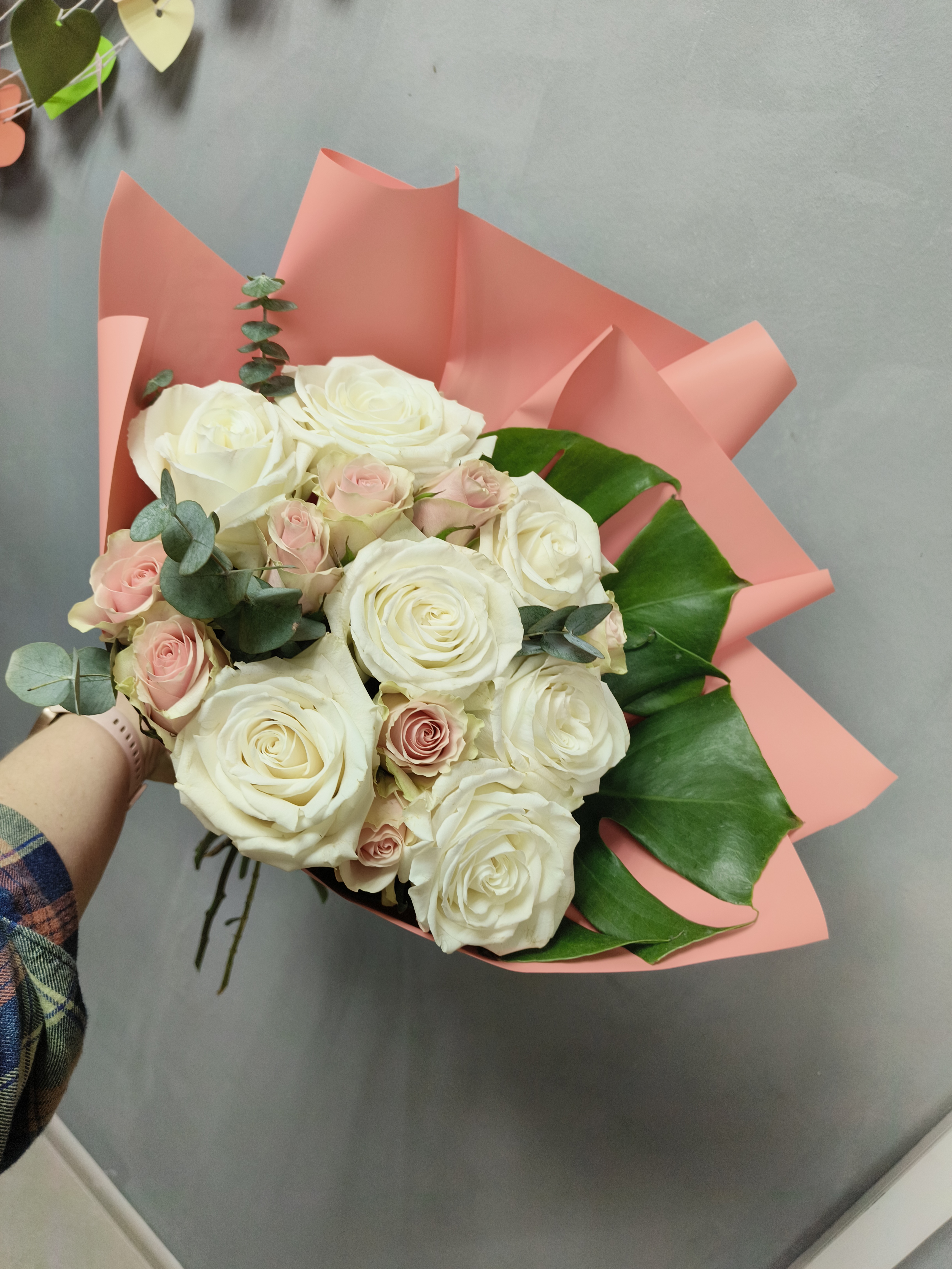 Букет из 15 роз микс