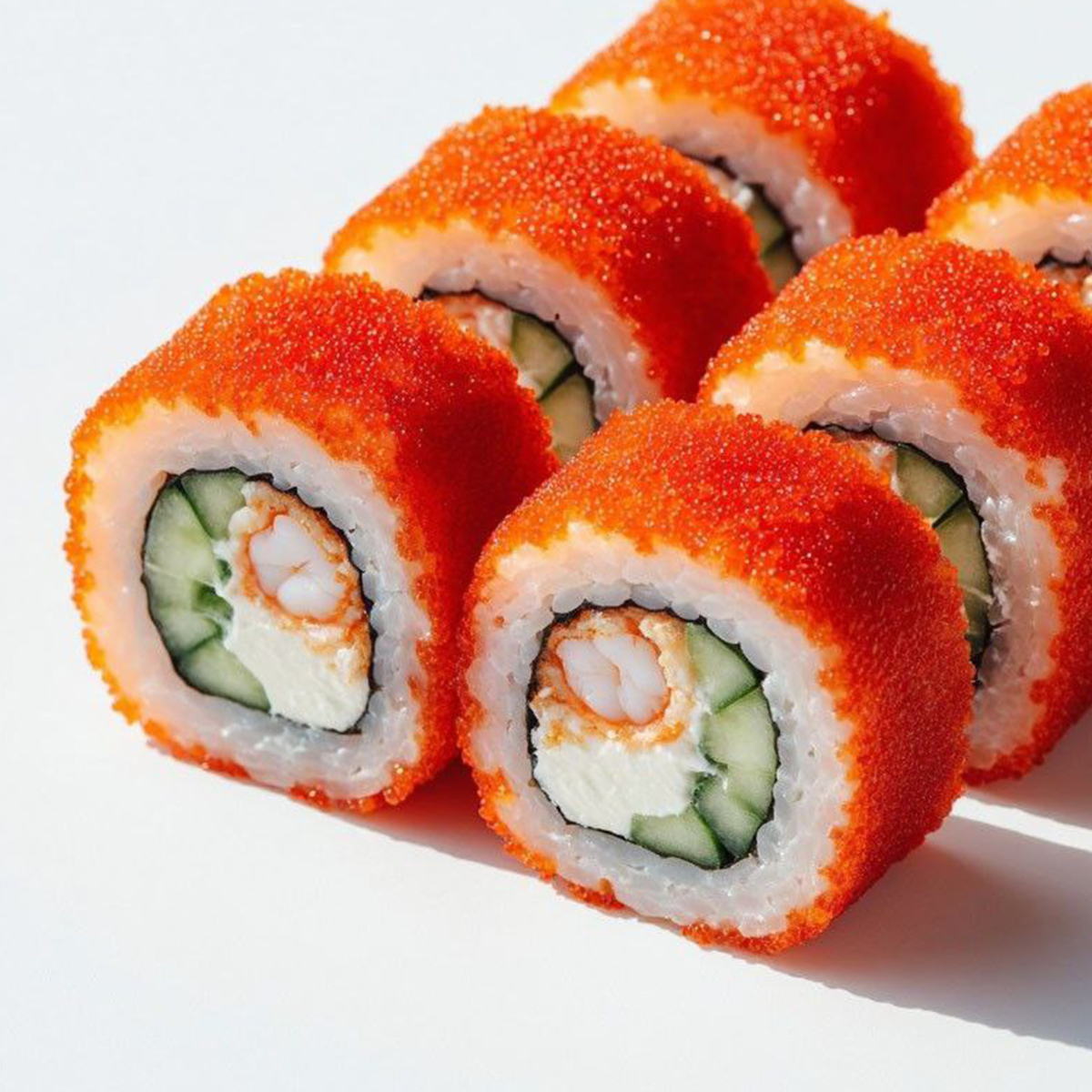 Роллы "Калифорния с креветкой"