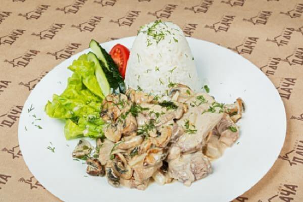 Язык с рисом