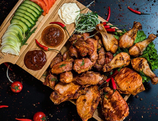 Шашлык ассорти из курицы