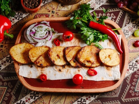 Картофель на мангале