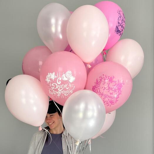 15 шаров с днем рождения