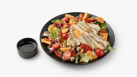 Большая порция салата "Снегурочка" с мандаринами