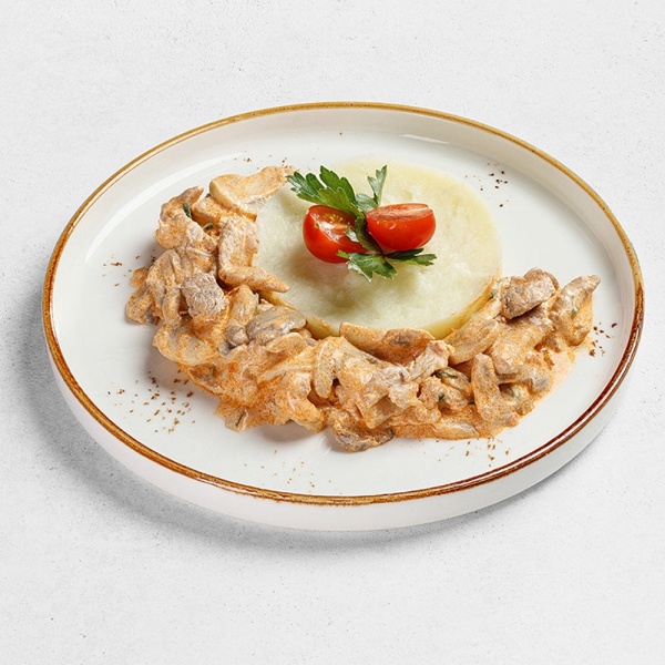 Свинина по-строгановски