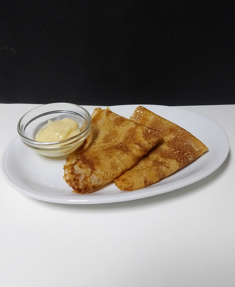 Блины со сгущенным молоком