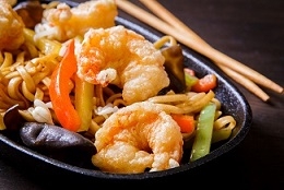 Удон от шеф-повара с креветками