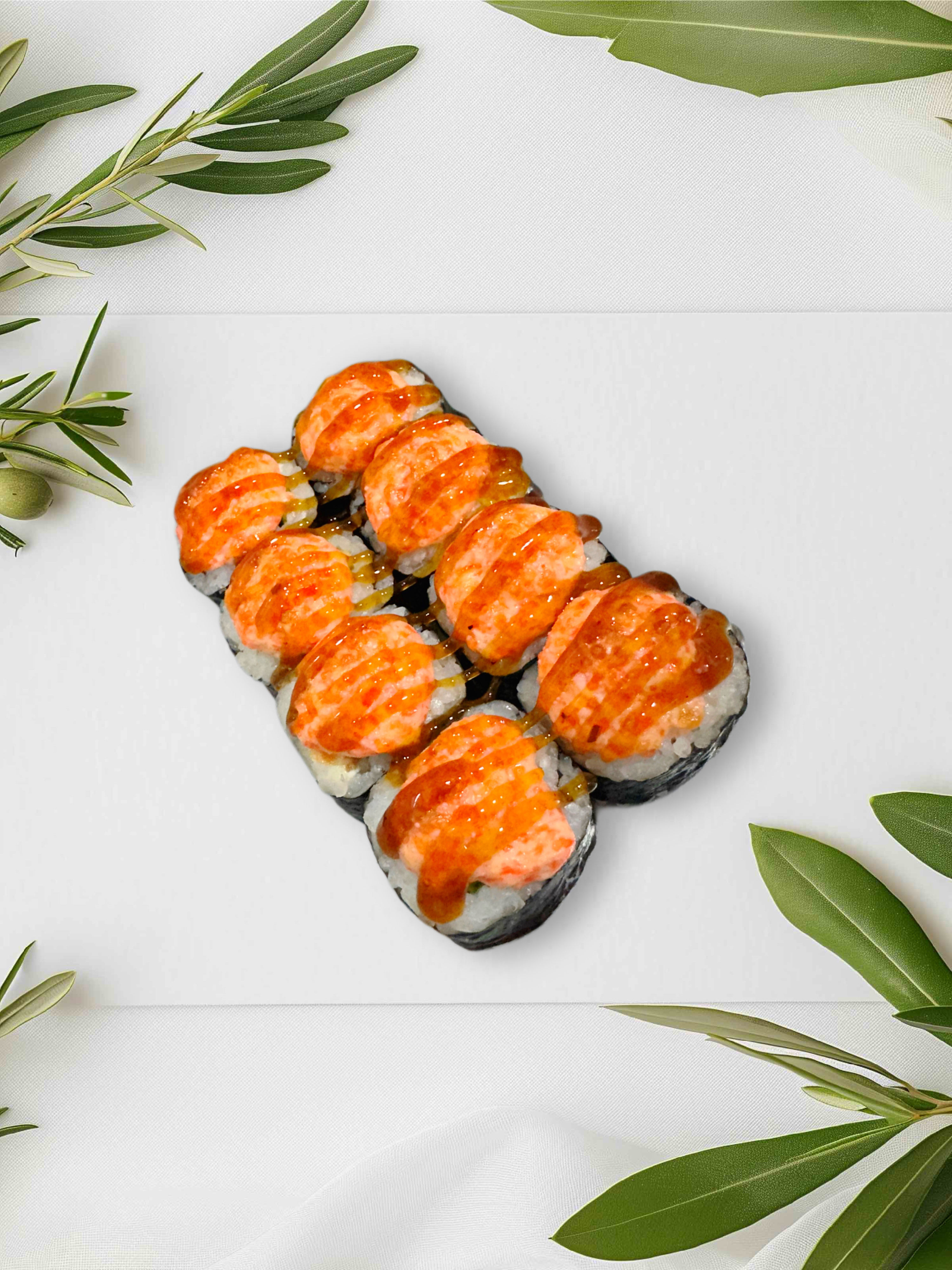 Запеченный маки с крабом