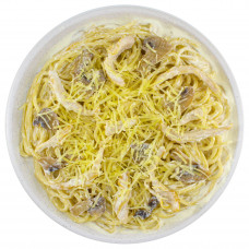 Паста с куриным филе и грибами