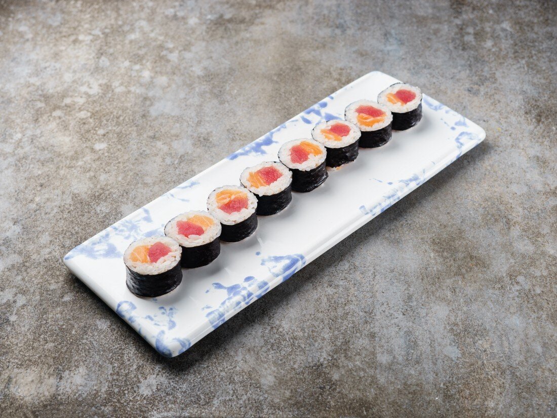 Маки ролл лосось-тунец 240гр.