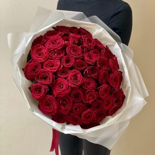 51 Роза букет пышный