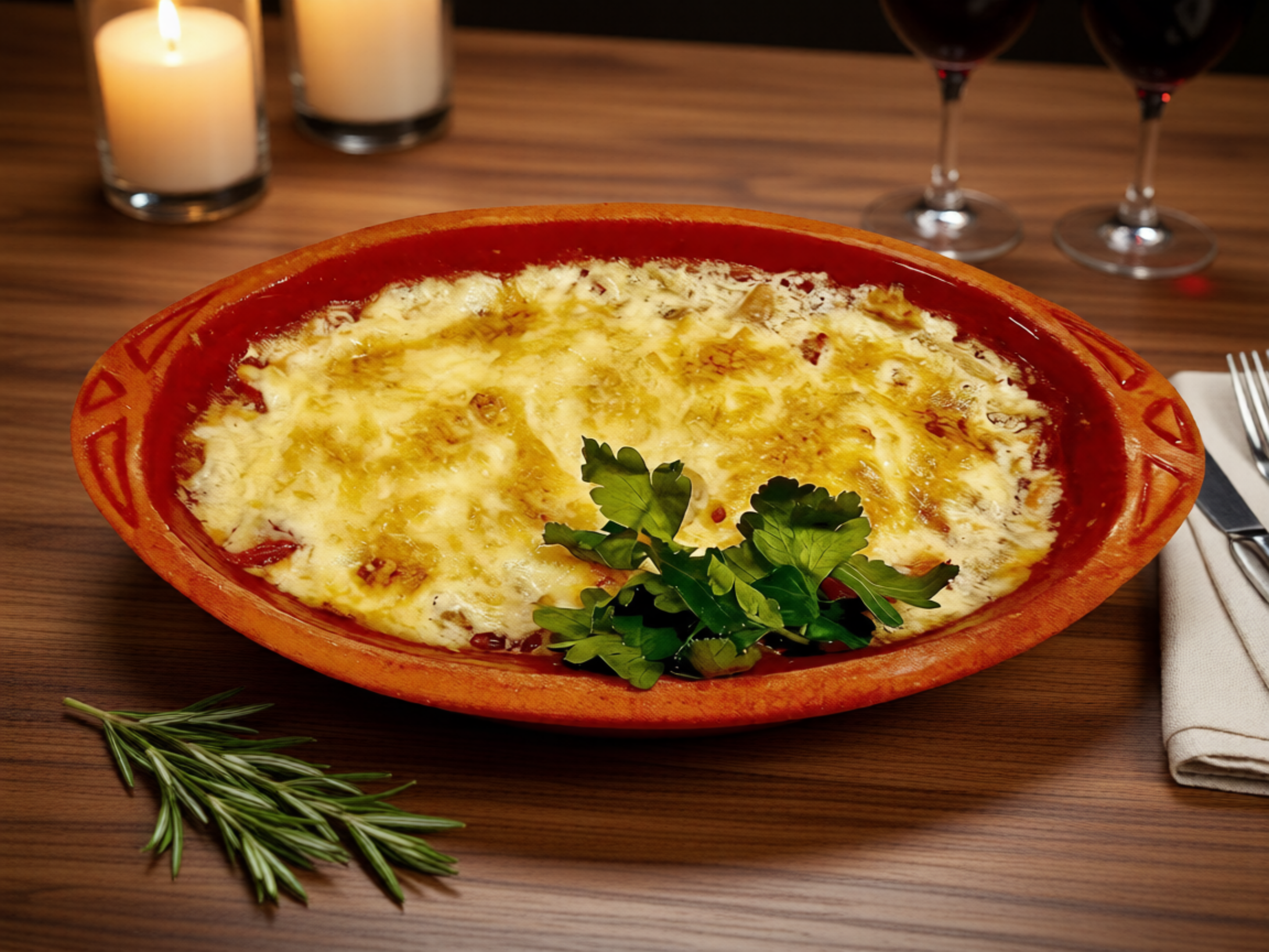 Морепродукты под сырной шапкой