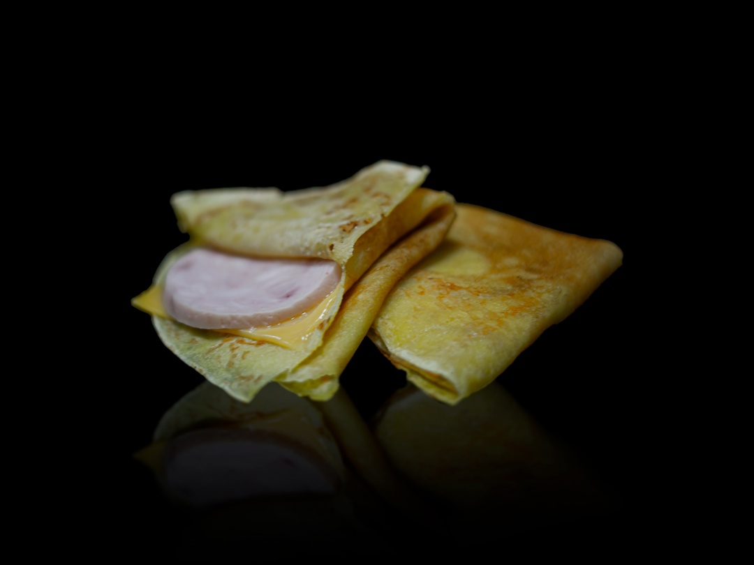 Блинчики с ветчиной Халяль и сыром