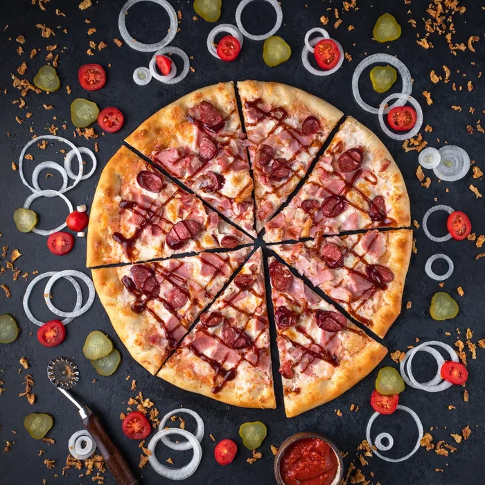 Мясной пир 30см ЧБ