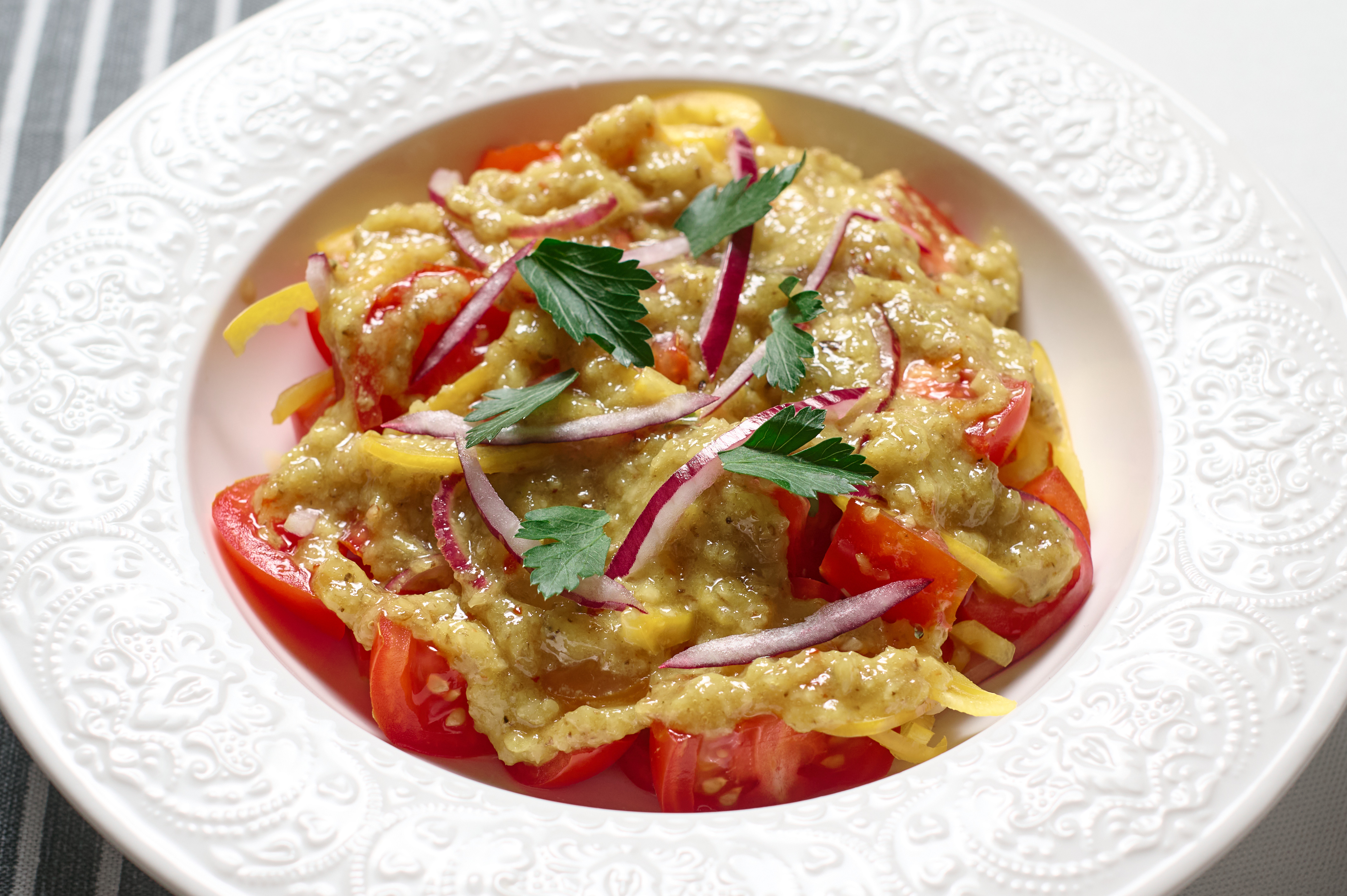 ОВОЩНОЙ СОРЕХОВОЙ ЗАПРАВКОЙ