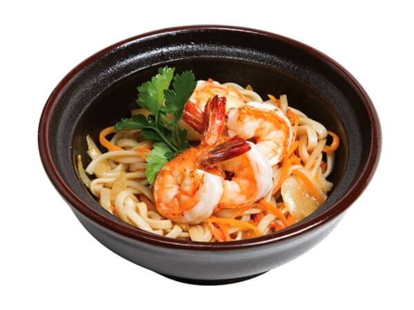 WOK c креветками и овощами