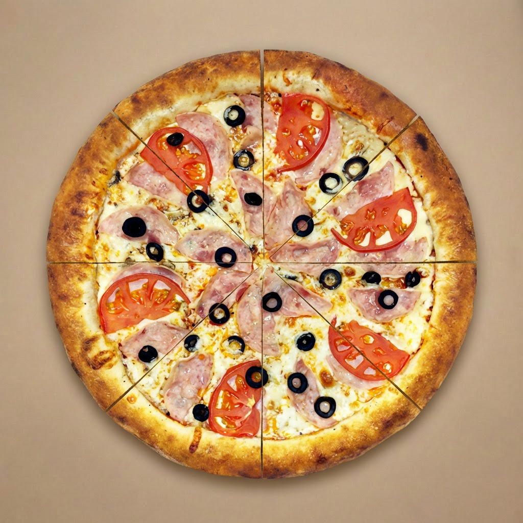 Ветчина грибы 40 см.