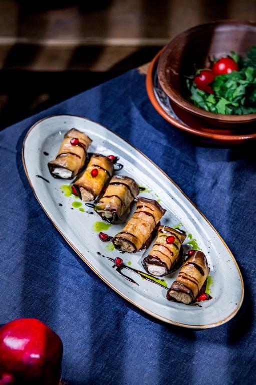 Рулетики из баклажан ассорти