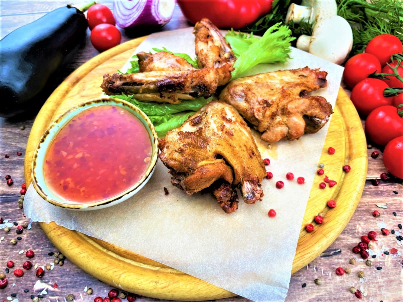 Куриные крылышки на гриле