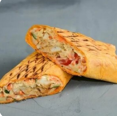 Сырная шаурма с курицей