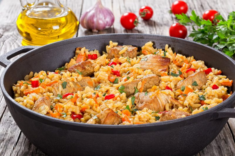 плов с курицей