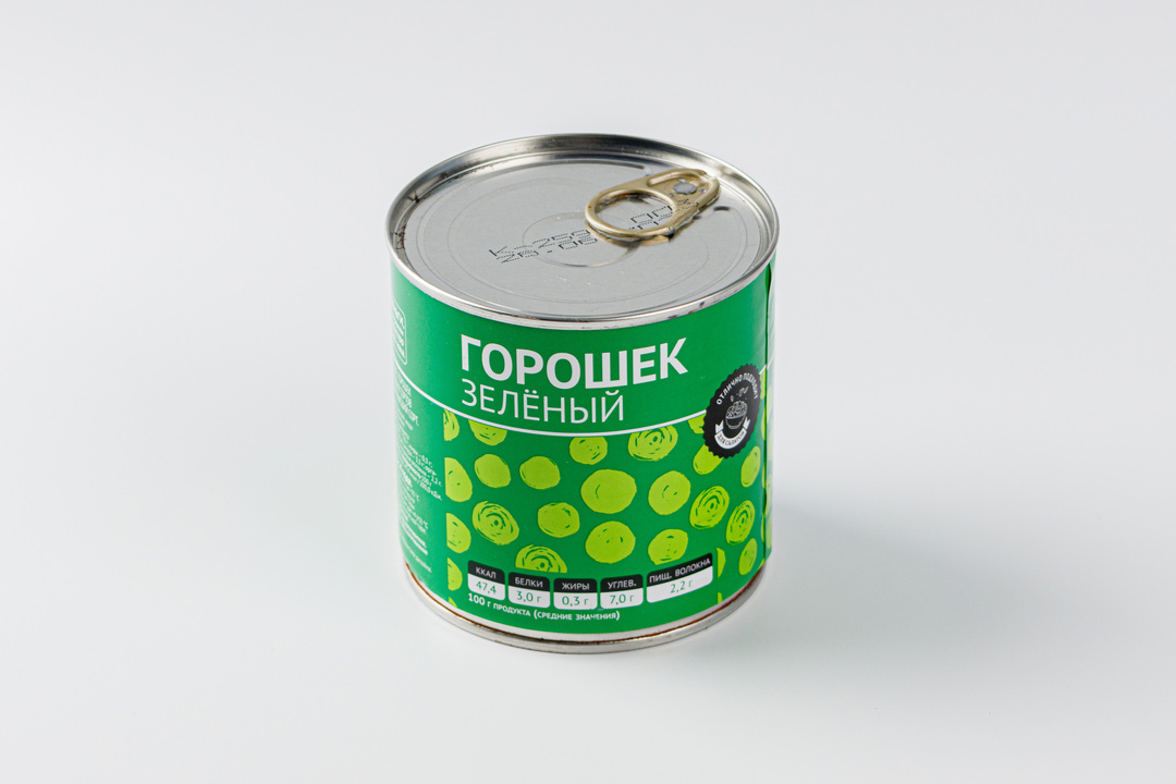 Горошек зеленый консервированный