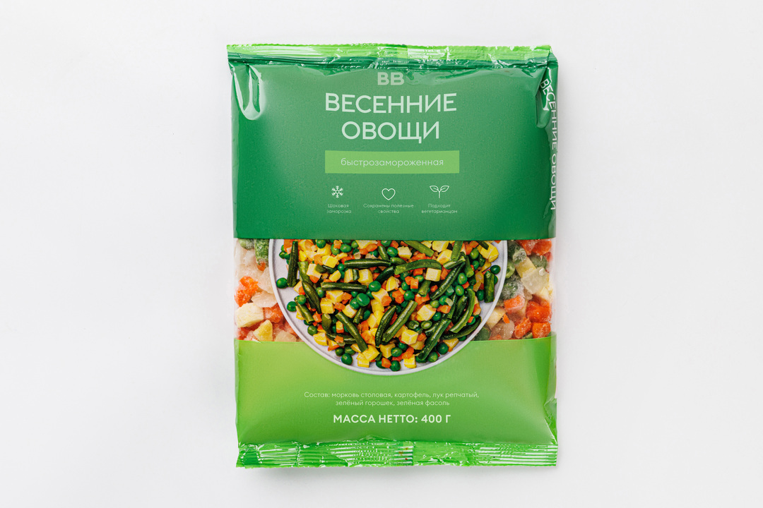 Весенние овощи, свежезамороженные(Продукт замороженный)