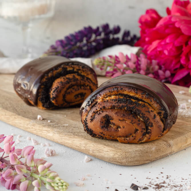 Булочка Домашняя с маком, 10 шт