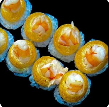 Запечённый с креветкой