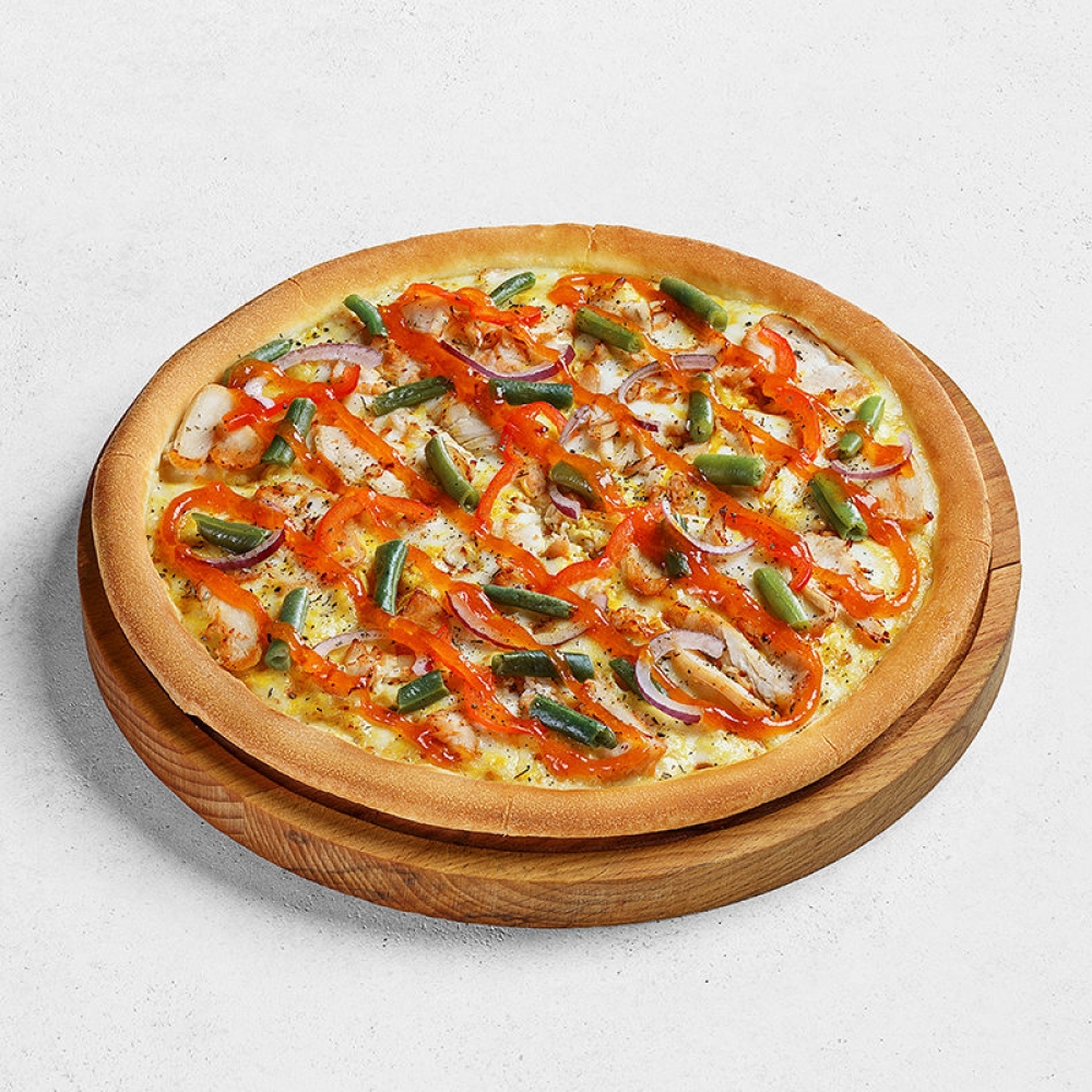 Пицца Курочка карри средняя
