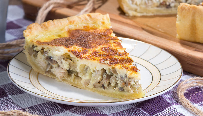 Киш с курицей и грибами (заказ за 1 день