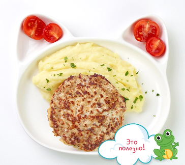 Куриная котлетка с картофельным пюре