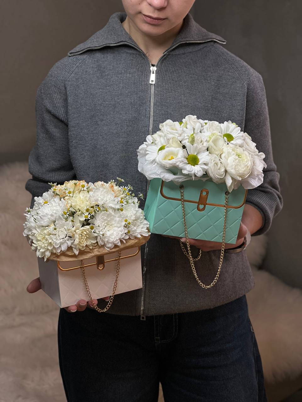 Цветочная сумочка