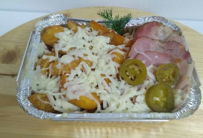 Картофель запеченный с беконом жгучий