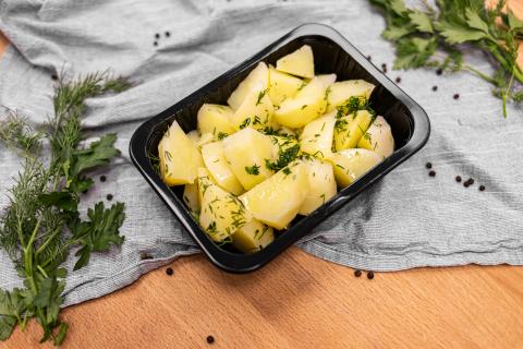 Картофель отварной c укропом