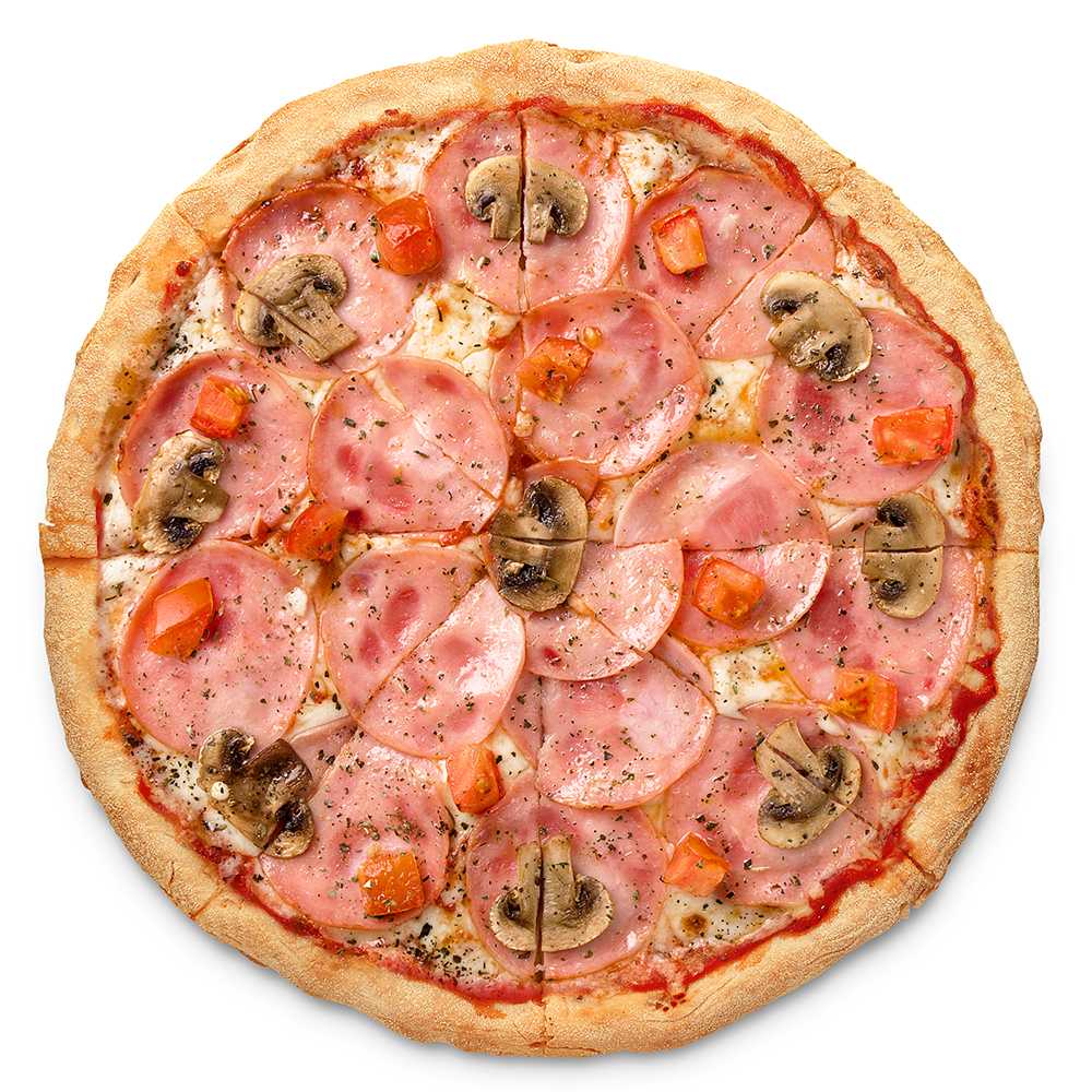 Пицца ветчина и грибы