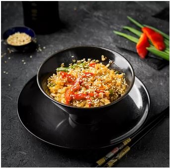 Жаренный рис с овощами