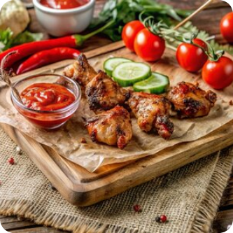 Шашлык из куриного филе