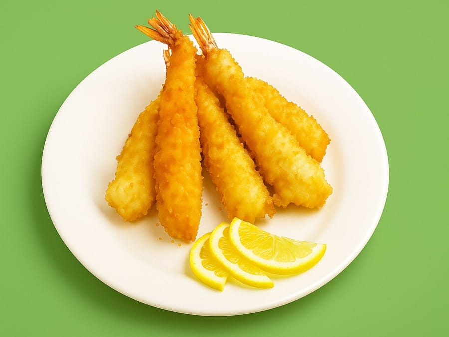 Тигровые креветки темпура