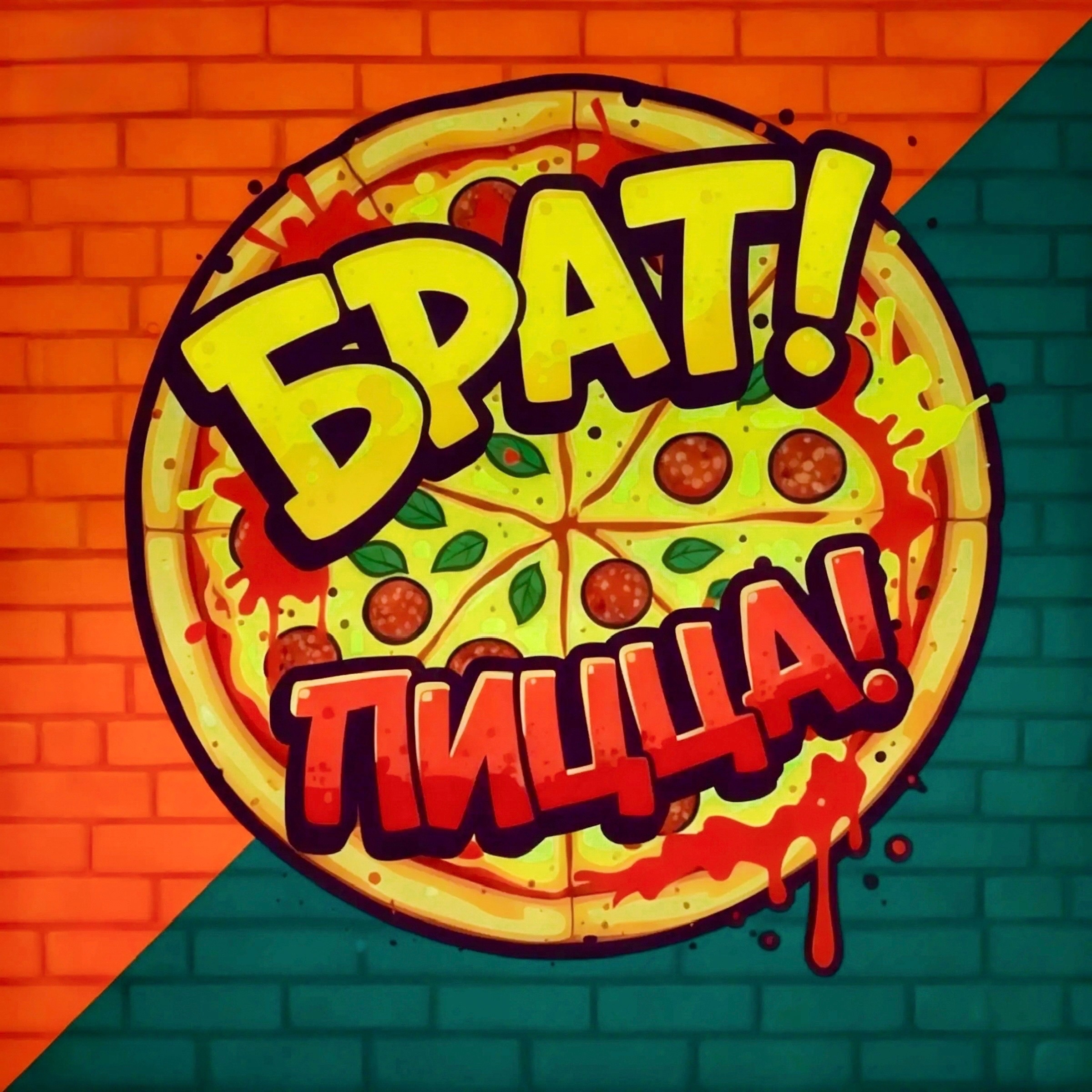 Брат! Пицца! - логотип