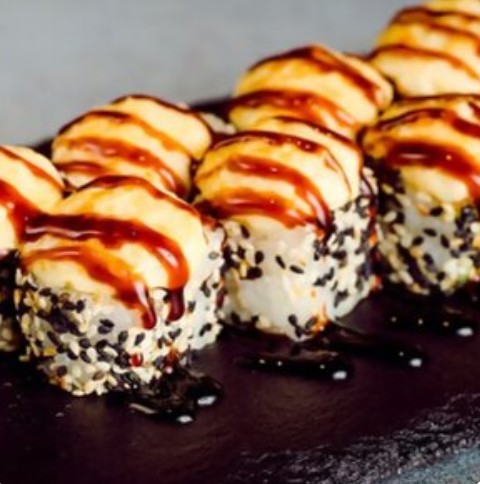 Острая курица с кунжутом