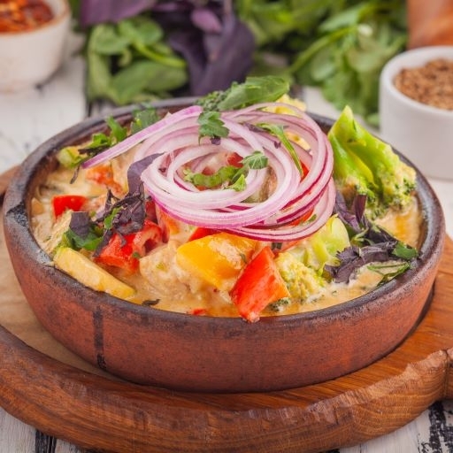 Курица с овощами