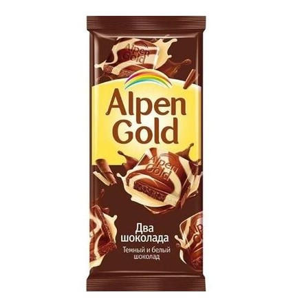 Шоко. плитка Alpen Gold Два шоколада