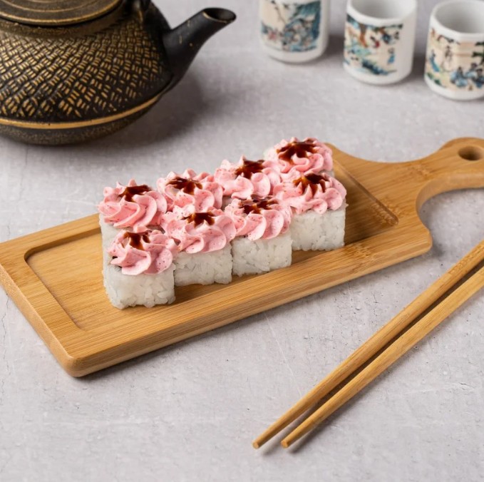 Лава с лососем терияки