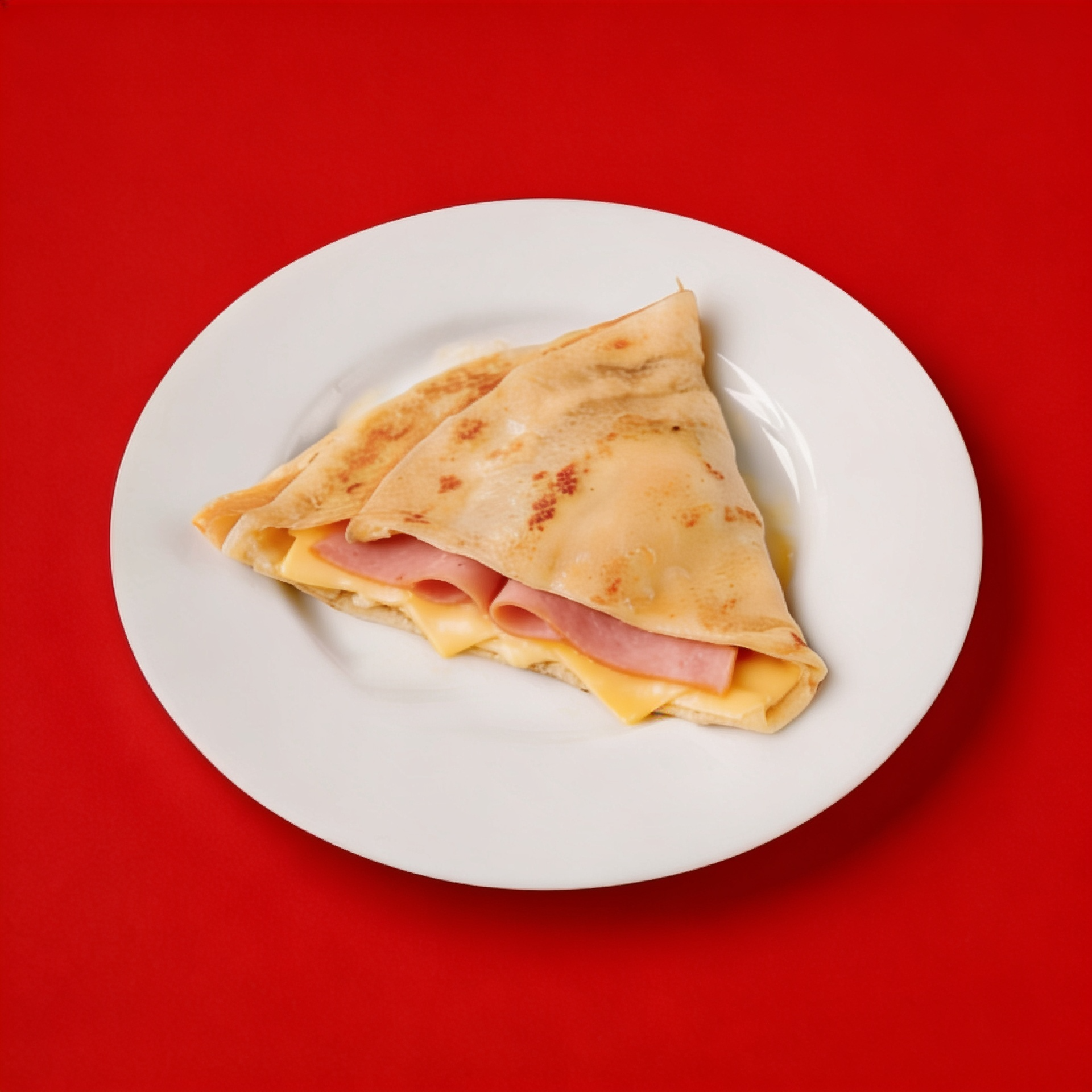 Блин с ветчиной и сыром