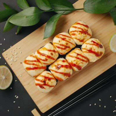 Запеченный Вулкан с курицей