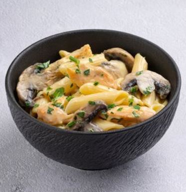 Паста Сливочная с курицей и грибами