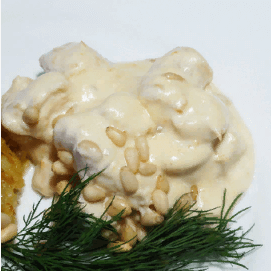 Куриное филе в сливочном соусе