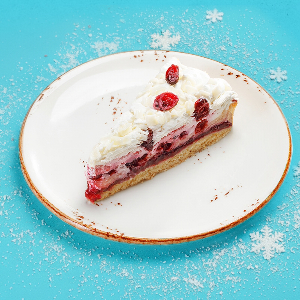 Торт Брусника-белый шоколад