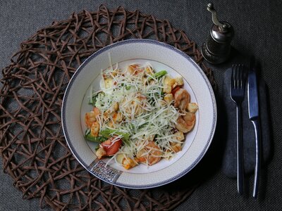 Салат Гай Юлий с креветками