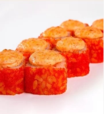 Запеченный с креветками